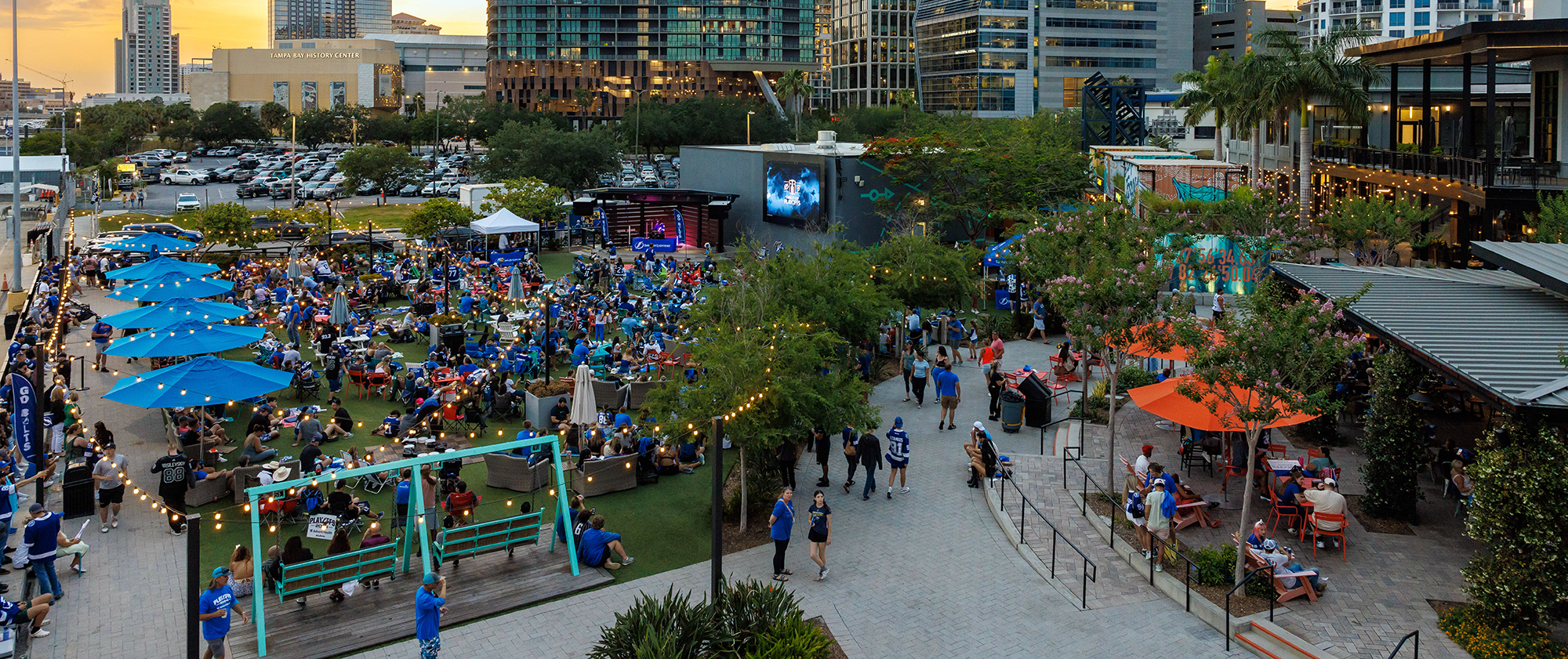 lightning watch party at sparkman wharf